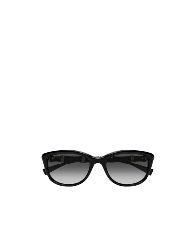 Gucci Eyewear Round Frame Sunglasses In Black