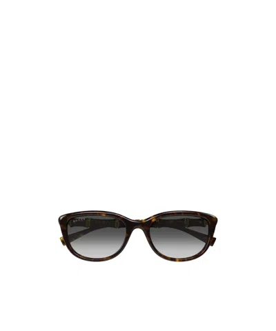 Gucci Eyewear Round Frame Sunglasses In Brown