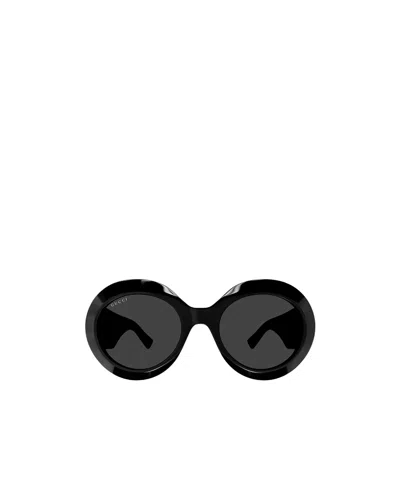 Gucci Eyewear Round Frame Sunglasses In Black