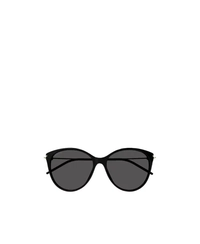 Gucci Eyewear Round Frame Sunglasses In Black