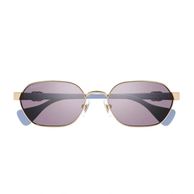 Gucci Eyewear Round Frame Sunglasses In Blue