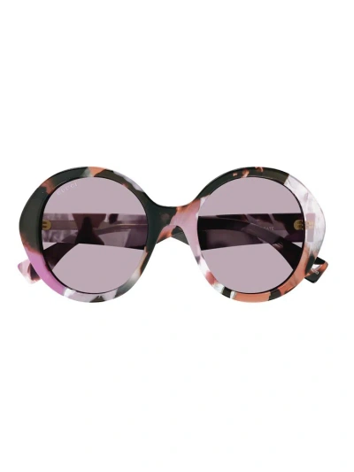 Gucci Gg1628s Round-frame Sunglasses In Multi