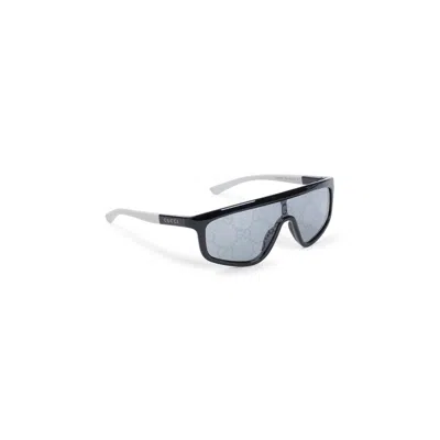 Gucci Acetate Sunglasses With Oversized Mask Frame In Black
