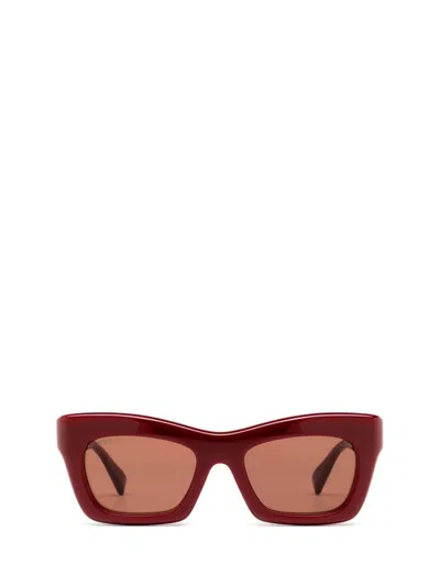 Gucci Eyewear Specialized Fit Rectangular Sunglasses In Red