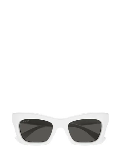 Gucci Eyewear Specialized Fit Rectangular In White