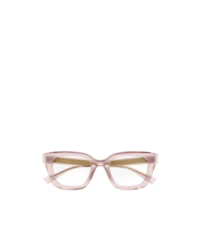 Gucci Eyewear Sqaure Frame Glasses In Metallic