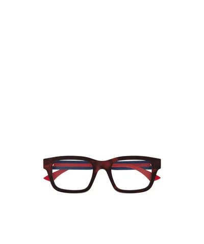 Gucci Eyewear Square Frame Glasses In Black