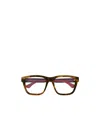 Gucci Tortoiseshell Rectangle-frame Glasses In Black