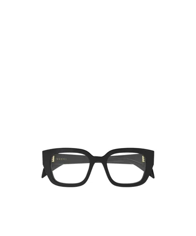 Gucci Eyewear Square Frame Glasses In Black
