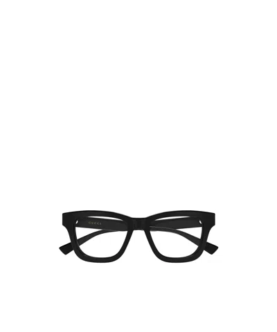 Gucci Eyewear Square Frame Glasses In Metallic