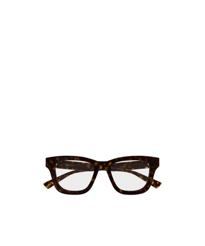 Gucci Eyewear Square Frame Glasses In Black