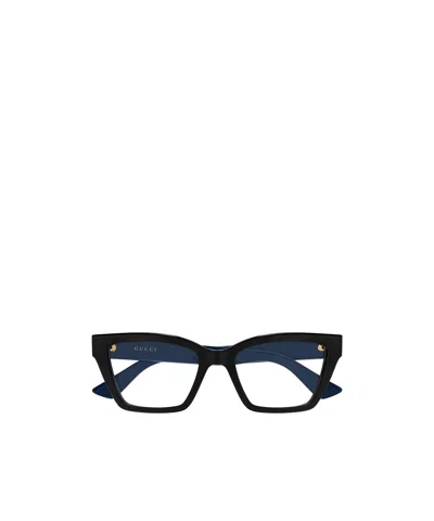 Gucci Eyewear Square Frame Glasses In Black