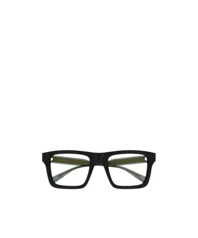 Gucci Eyewear Square Frame Glasses In Black