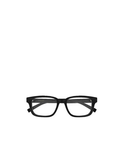 Gucci Eyewear Square Frame Glasses In Black