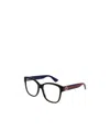 Gucci Eyewear Square Frame Glasses In Black