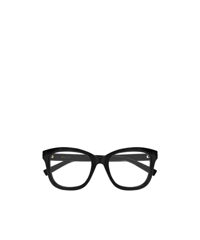 Gucci Eyewear Square Frame Glasses In Blue
