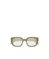 Gucci Eyewear Square Frame Glasses In Gray