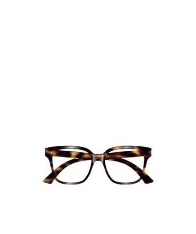 Gucci Eyewear Square Frame Glasses In Brown