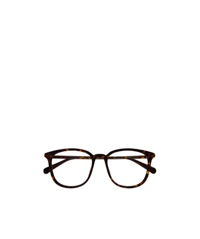 Gucci Eyewear Square Frame Glasses In Brown