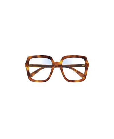 Gucci Eyewear Square Frame Glasses In Brown