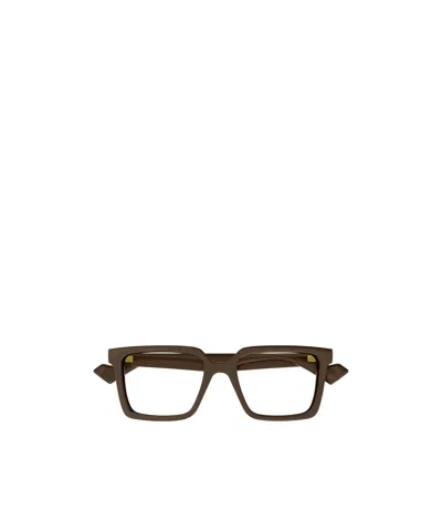 Gucci Eyewear Square Frame Glasses In Brown