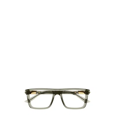 Gucci Eyewear Square Frame Glasses In Gray
