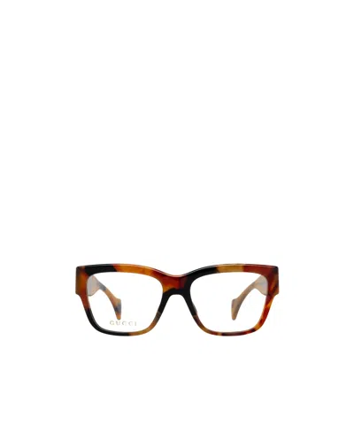 Gucci Eyewear Square Frame Glasses In Multicolor