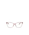 Gucci Pink-pink-transparent Recycled Acetate Glasses In Pink