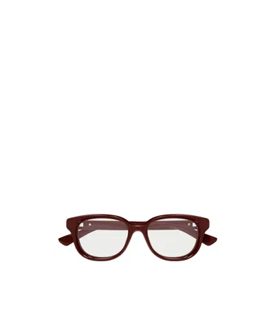 Gucci Eyewear Square Frame Glasses In Red