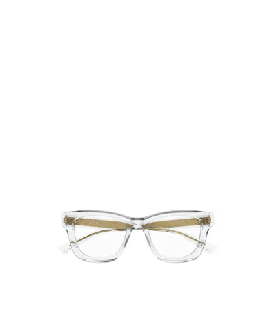 Gucci Eyewear Square Frame Glasses In Transparent