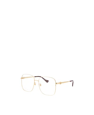 Gucci Eyewear Square Frame Glasses In White