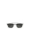Gucci Rectangular Sunglasses Transparent Frame In Black