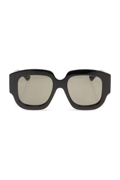 Gucci Eyewear Square Frame Sunglasses In Black