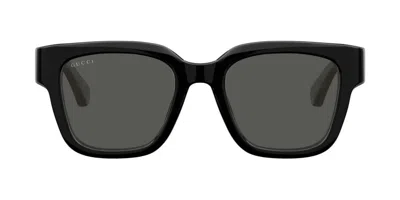 Gucci Eyewear Square Frame Sunglasses In Black