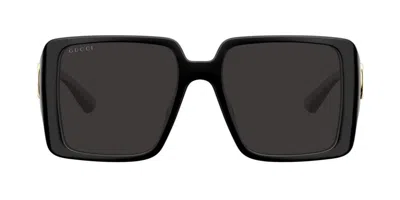 Gucci Eyewear Square Frame Sunglasses In Black