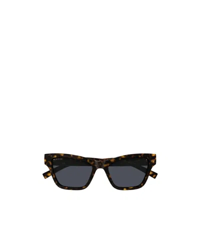 Gucci Eyewear Square Frame Sunglasses In Brown