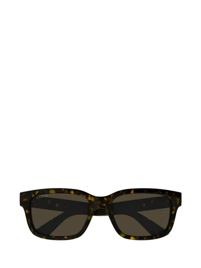 Gucci Eyewear Square Frame Sunglasses In Brown