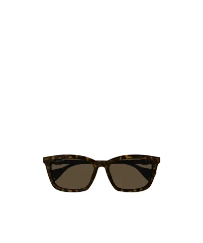 Gucci Eyewear Square Frame Sunglasses In Brown