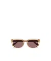Gucci Logo-print Sunglasses In Brown