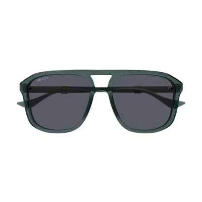 Gucci Eyewear Square Frame Sunglasses In Green