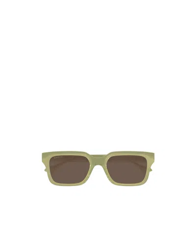 Gucci Eyewear Square-frame Sunglasses In Green