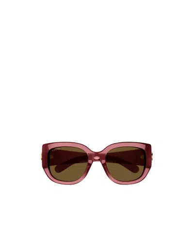Gucci Eyewear Square-frame Sunglasses In Red