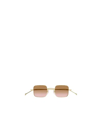 Gucci Eyewear Square Frame Sunglasses In Nude