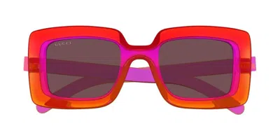 Gucci Oversize-frame Sunglasses In Pink