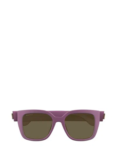 Gucci Eyewear Square Frame Sunglasses In Purple