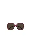 Gucci Eyewear Square Frame Sunglasses In Purple