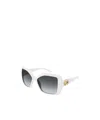 Gucci Eyewear Square Frame Sunglasses In White