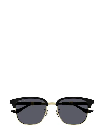 Gucci Eyewear Square-frame Sunglasses In Gold