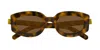 Gucci Oval Plastic Sunglasses In Multi