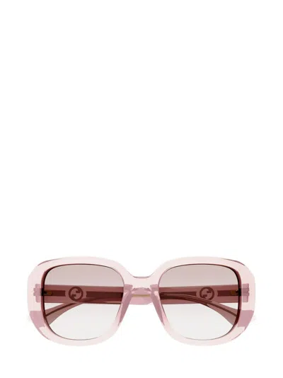 Gucci Eyewear Square In Pink